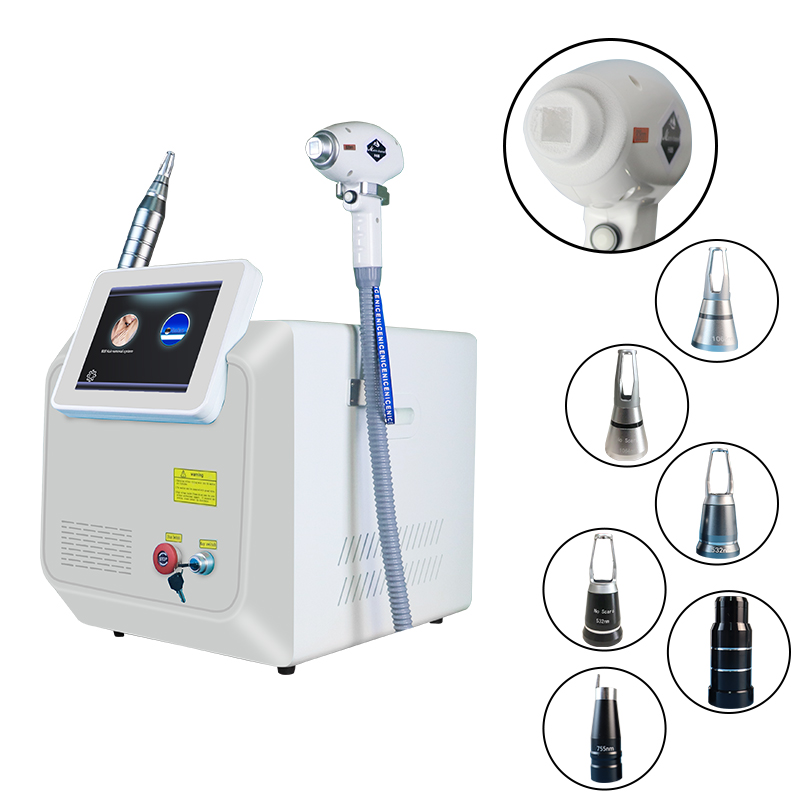 ND-yag tattoo removal 2 in 1 1064 nm picosecond q switch nd yag carbon facial laser 808 diode hair removal machine 