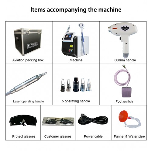 2 in 1 picosecond laser nd yag tattoo removal machine l hair removal professional 808nm diode laser hair removal machine price
